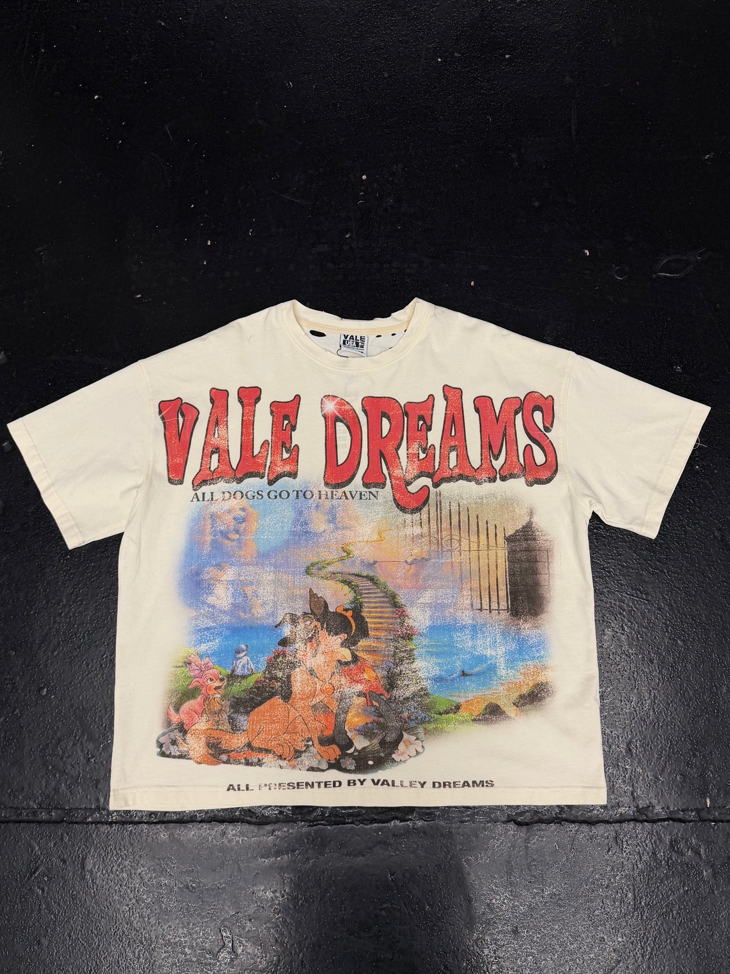 VALE DREAMS ALL DOGS GO TO HEAVEN T-SHIRT (BRAND NEW)