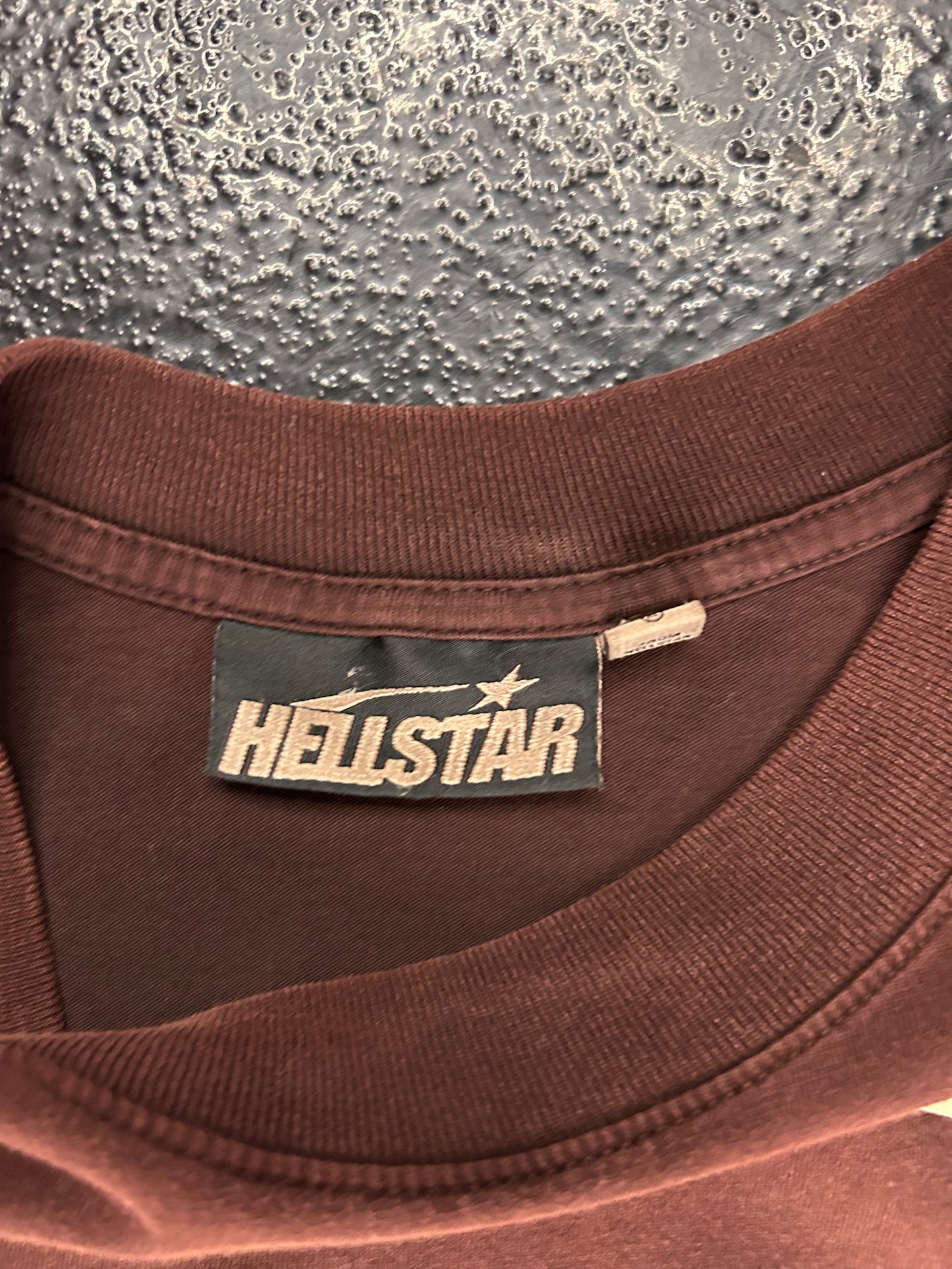 HELLSTAR WARM UP BROWN TEE (BRAND NEW)