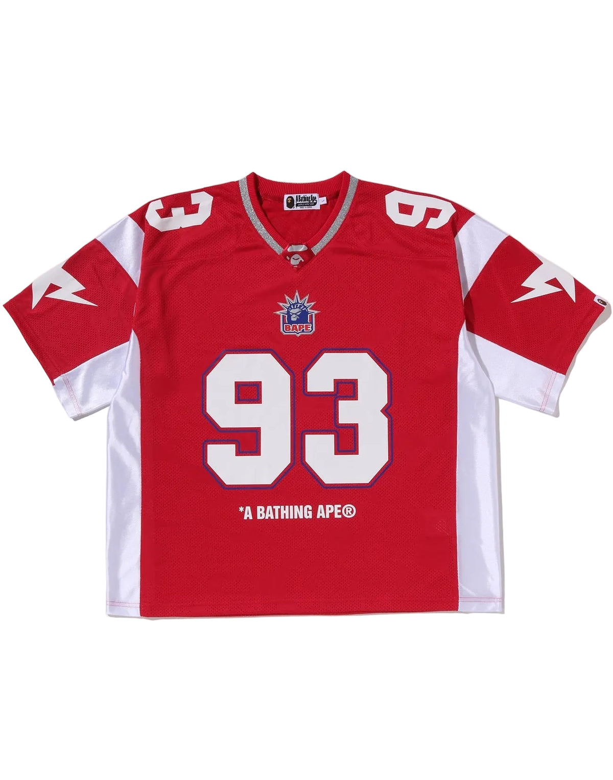 BAPE SOLID CAMO JACQUARD MESH CROPPED FIT FOOTBALL JERSEY