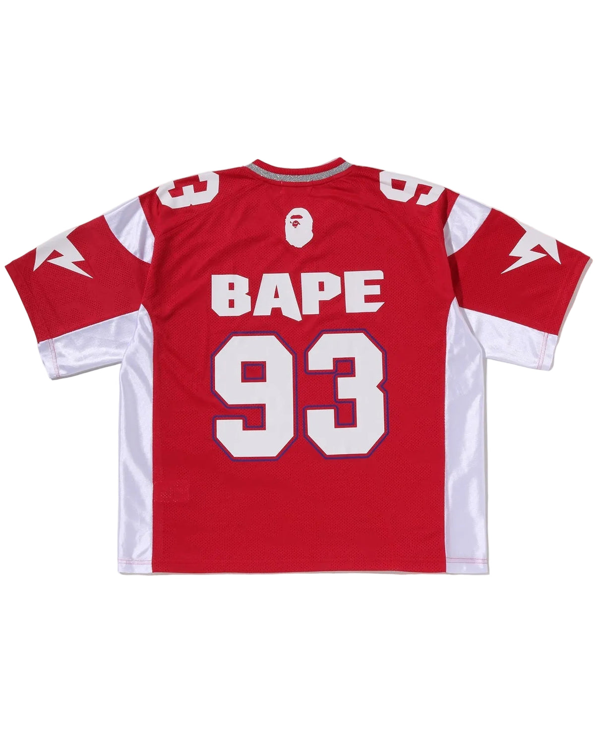 BAPE SOLID CAMO JACQUARD MESH CROPPED FIT FOOTBALL JERSEY