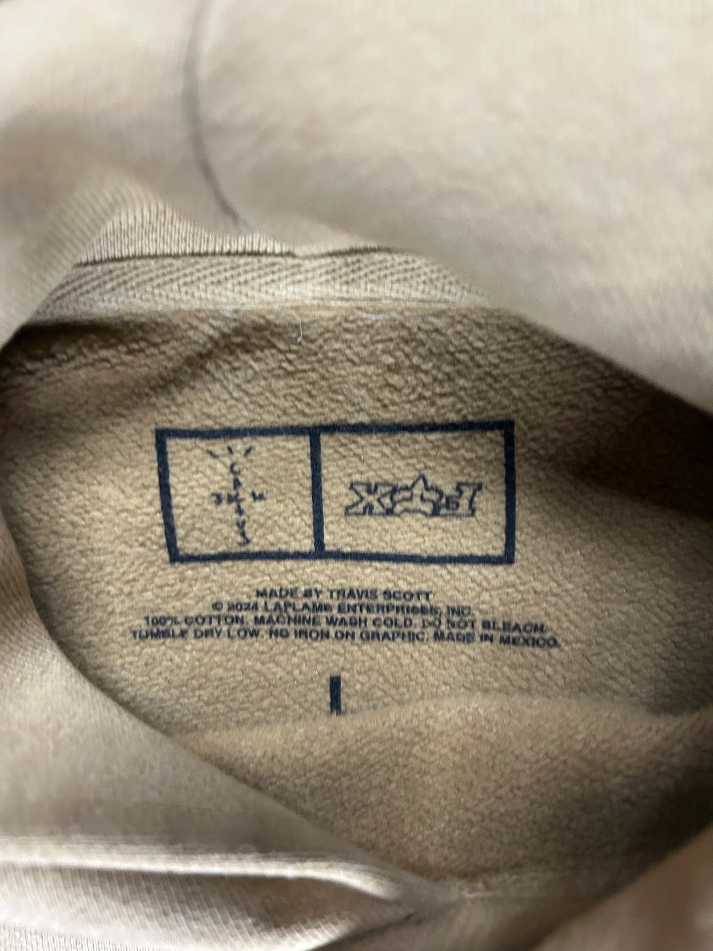 CACTUS JACK X FOX TAN HOODIE (PRE-OWNED)