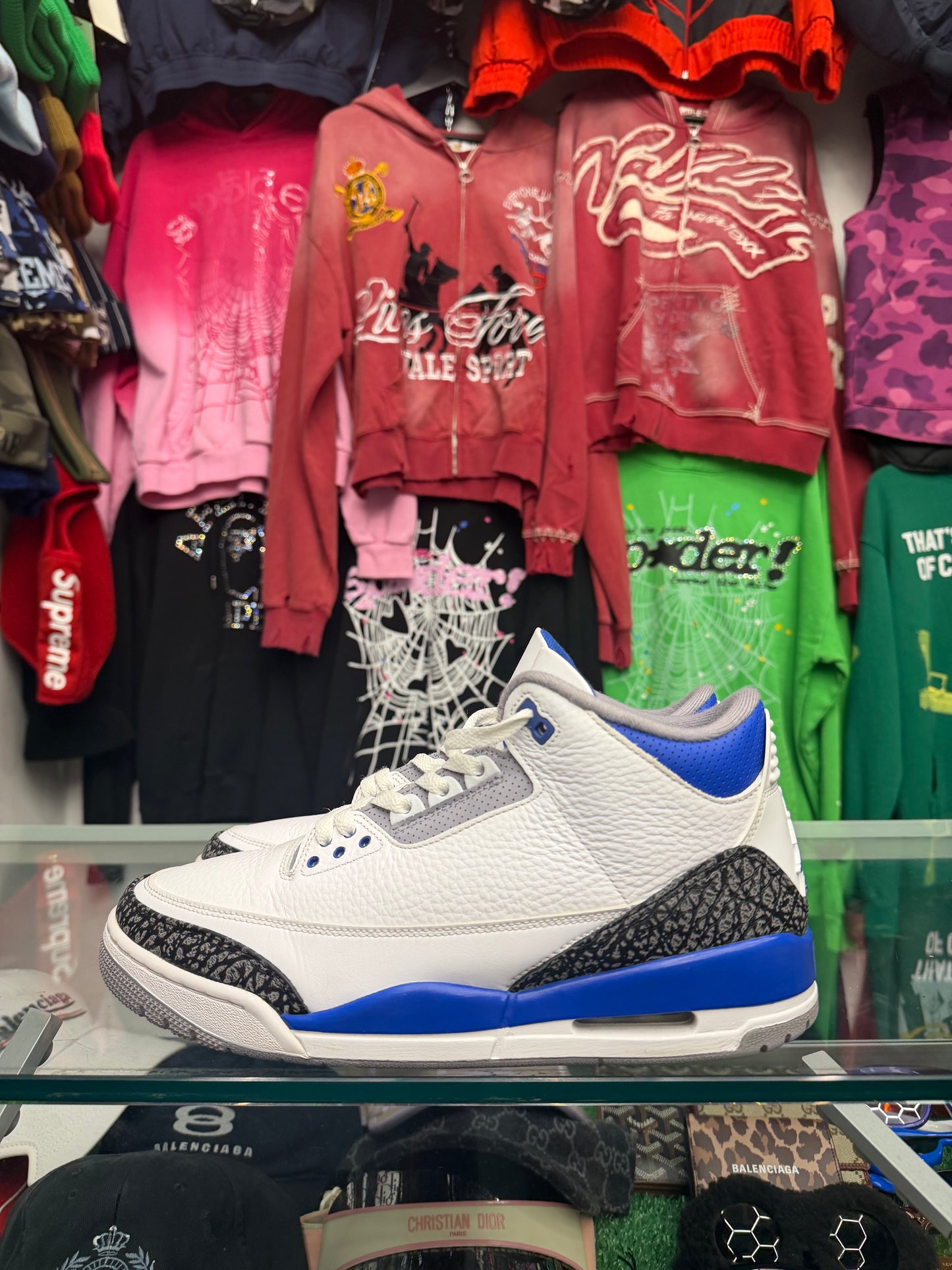 JORDAN 3 RACER BLUE (PRE-OWNED W/ BOX)
