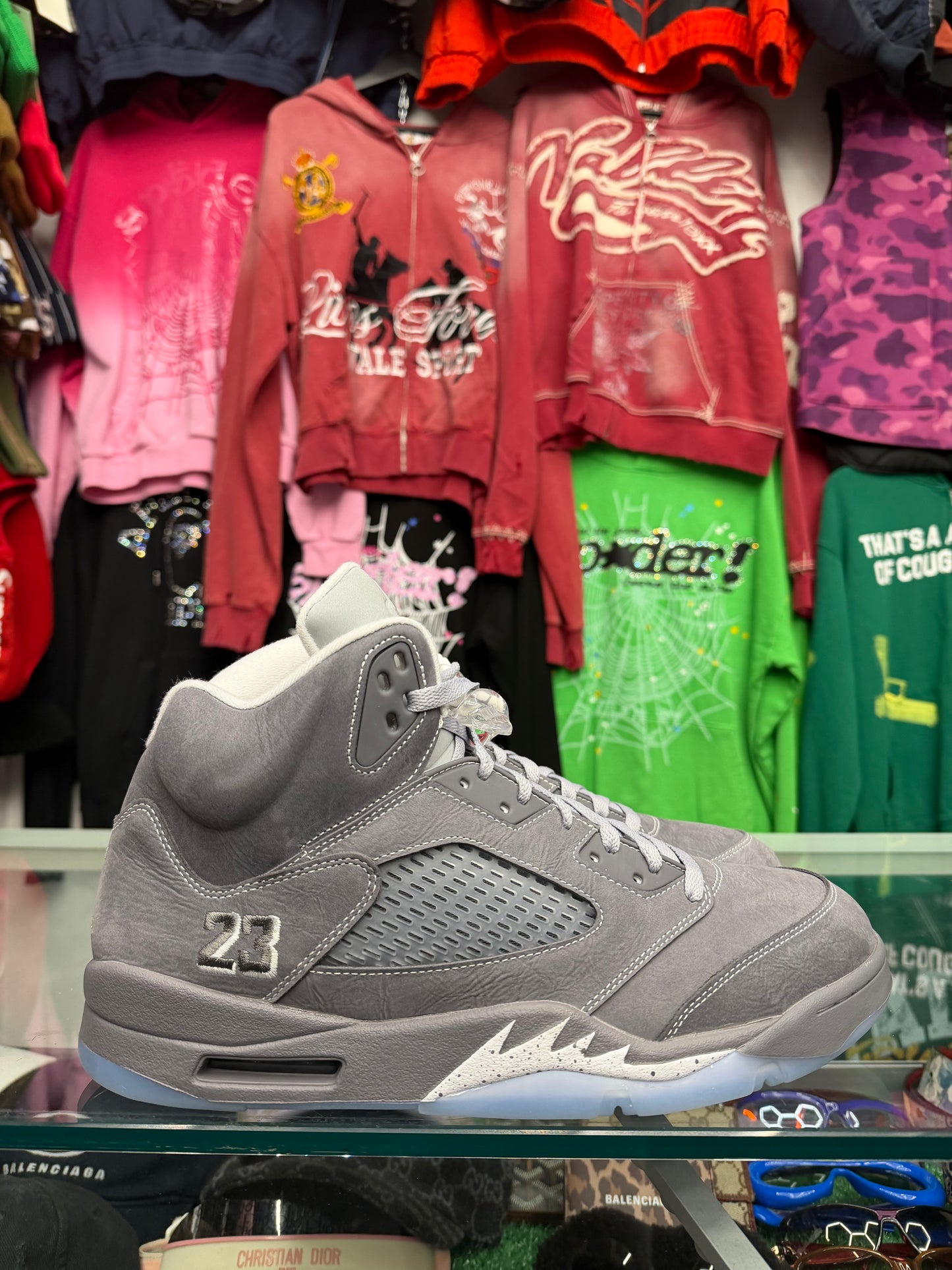 JORDAN 5 WOLF GREY (PRE-OWNED W/ BOX)