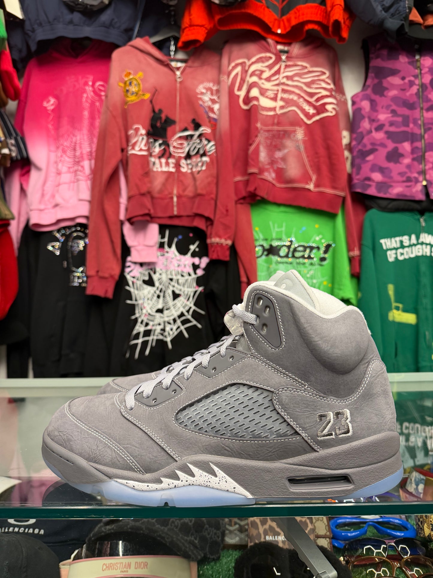 JORDAN 5 WOLF GREY (PRE-OWNED W/ BOX)