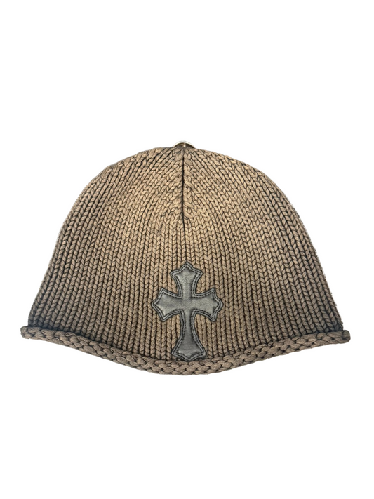 CHROME HEARTS CROSS PATCH KNIT BEANIE (PRE-OWNED)