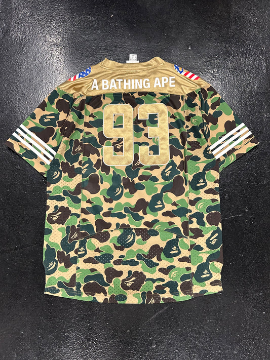 BAPE CAMO FOOTBALL JERSEY (PRE-OWNED)