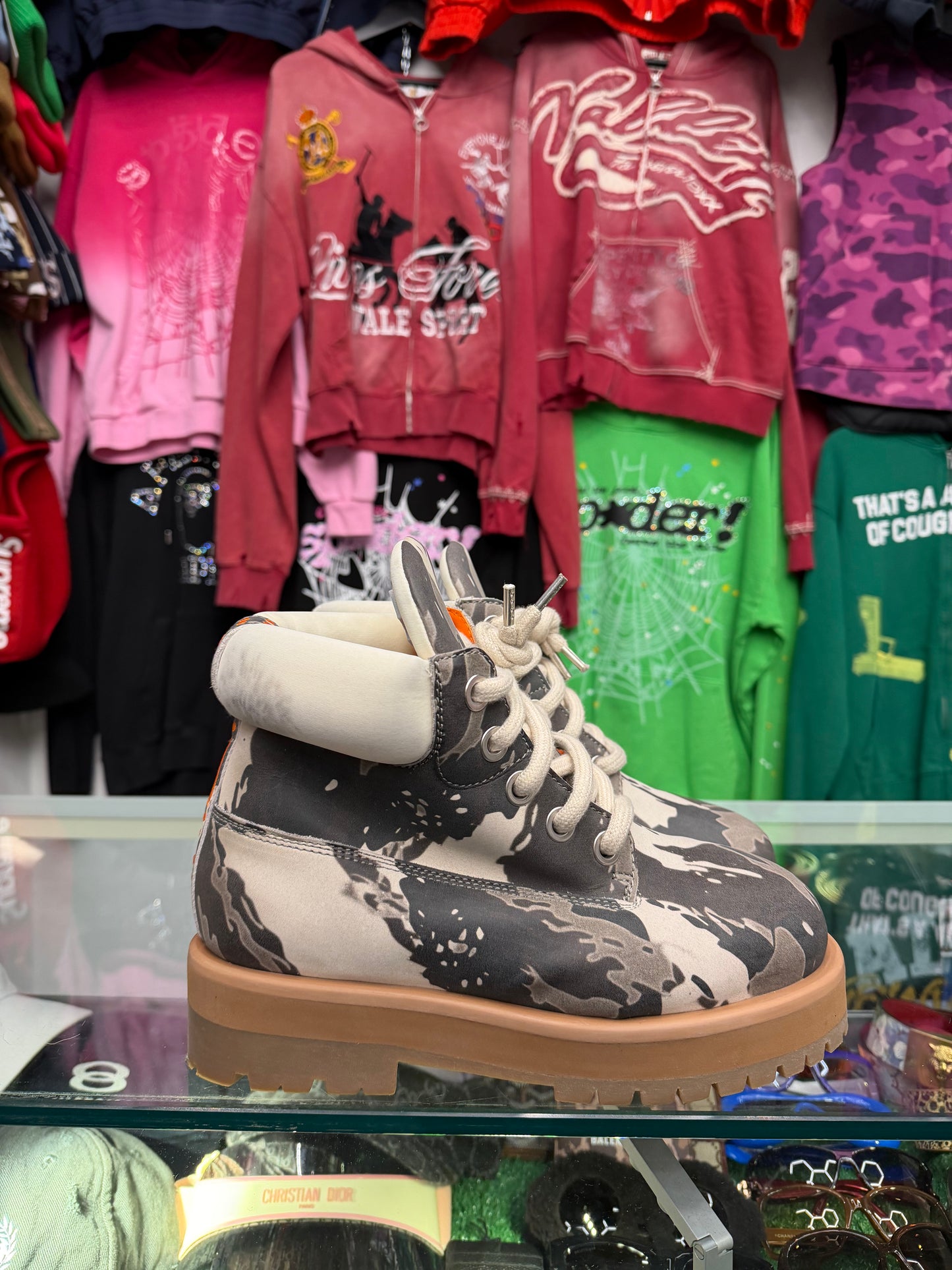 PDF CHANNEL STRADA CAMO BOOTS (PRE-OWNED W/ BOX)