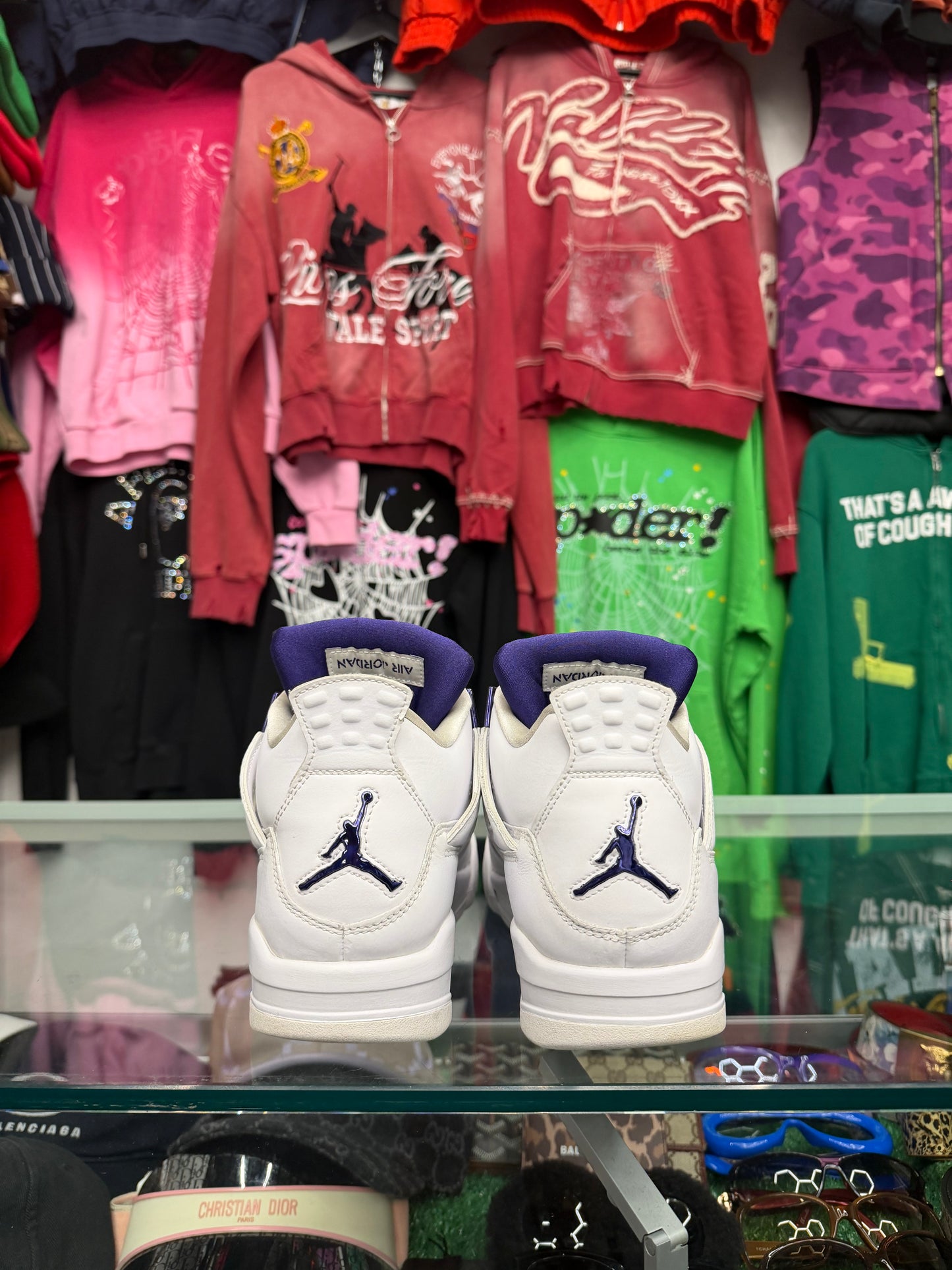 JORDAN 4 METALLIC PURPLE (PRE-OWNED W/ BOX)
