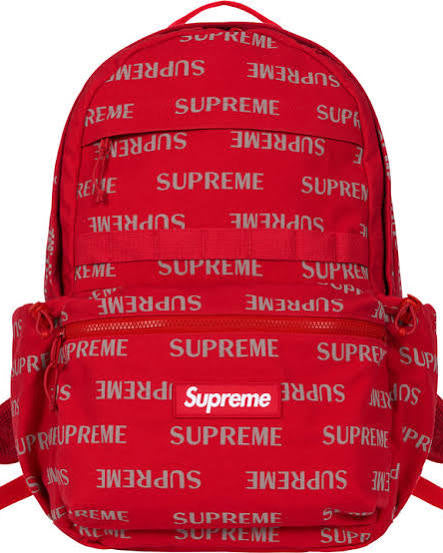 SUPREME LOGO BACKPACK “RED” FW26
