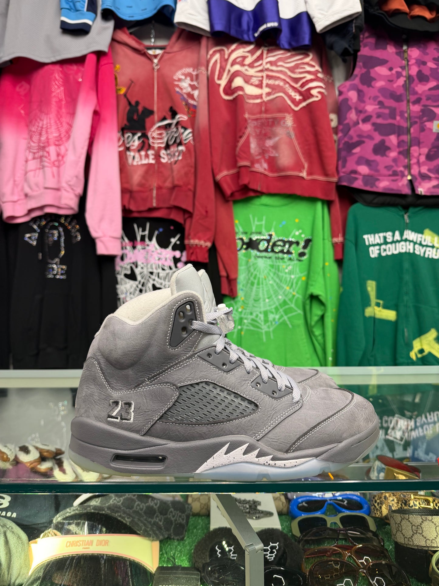 JORDAN 5 WOLF GREY (PRE-OWNED NO BOX)
