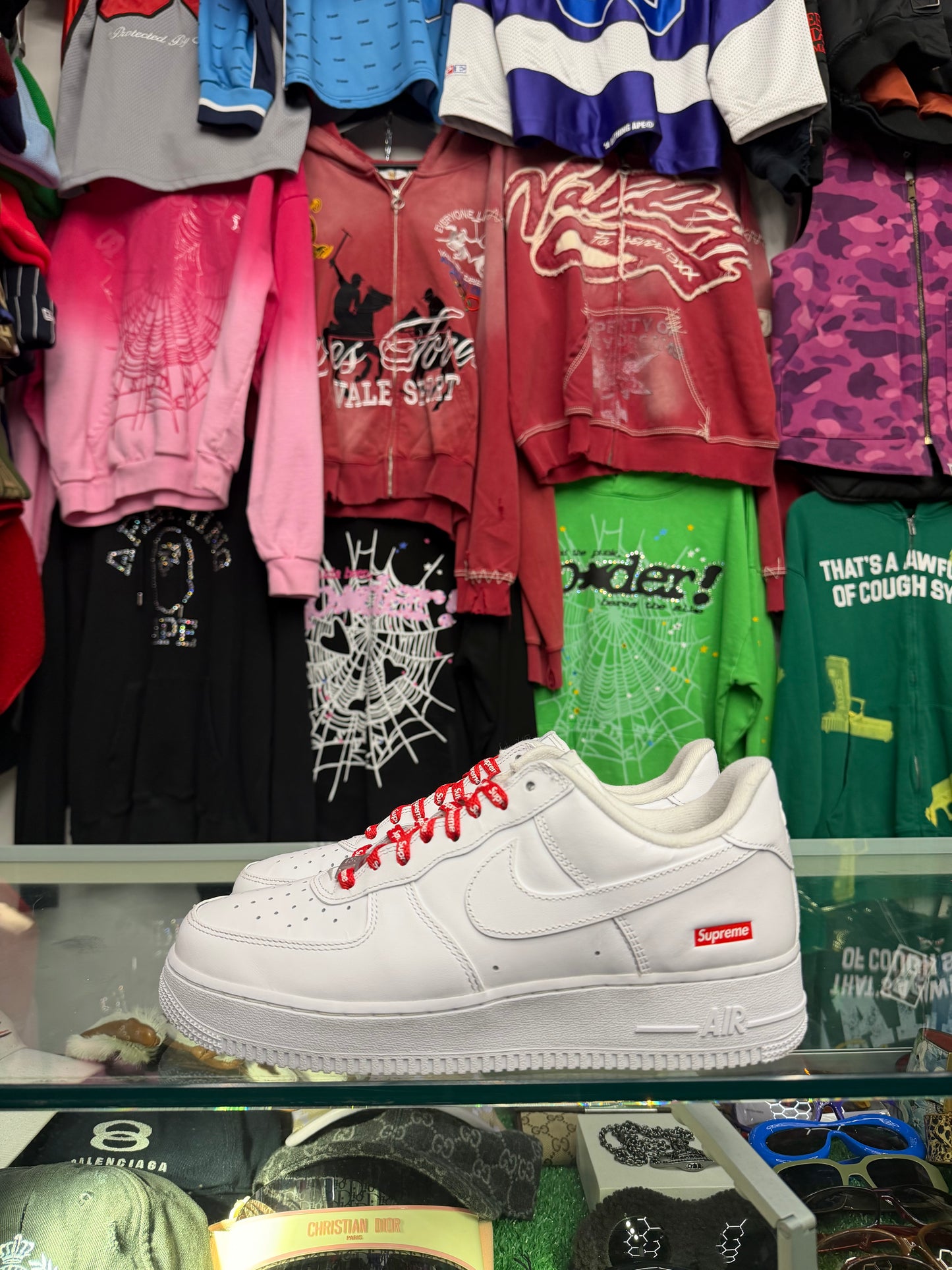 AIR FORCE SUPREME 1 WHITE (PRE-OWNED W/ BOX)