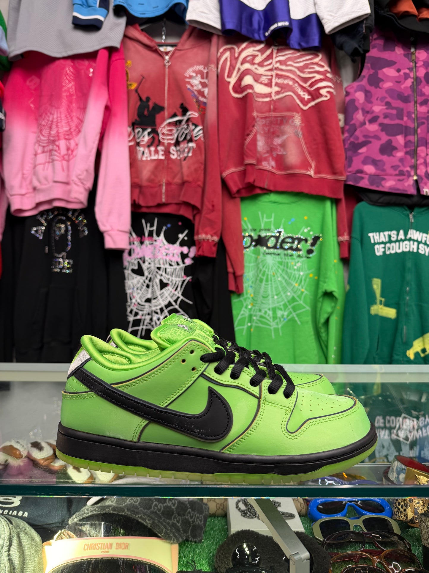 DUNK LOW SB POWERPUFF GIRLS BUTTERCUP (PRE-OWNED W/ BOX)