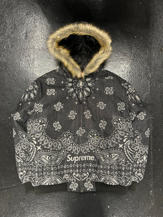 SUPREME BANDANNA JACQUARD DENIM ZIP (VNDS)