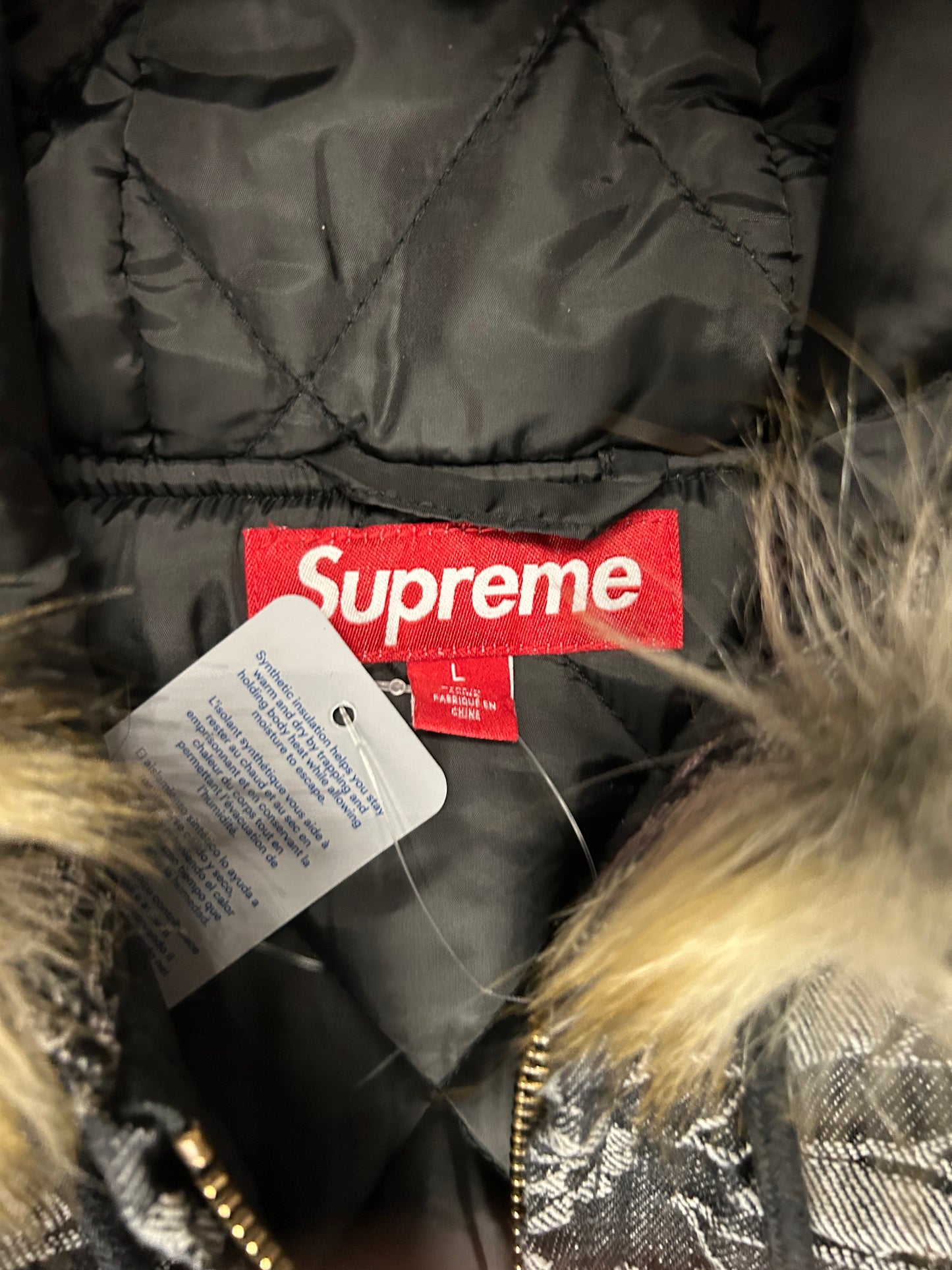 SUPREME BANDANNA JACQUARD DENIM ZIP (VNDS)